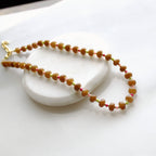Saddle Stone Candy Necklace: Light Brown