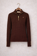 Farm Couture - Highgrove Cable 3/4 Zip Sweater