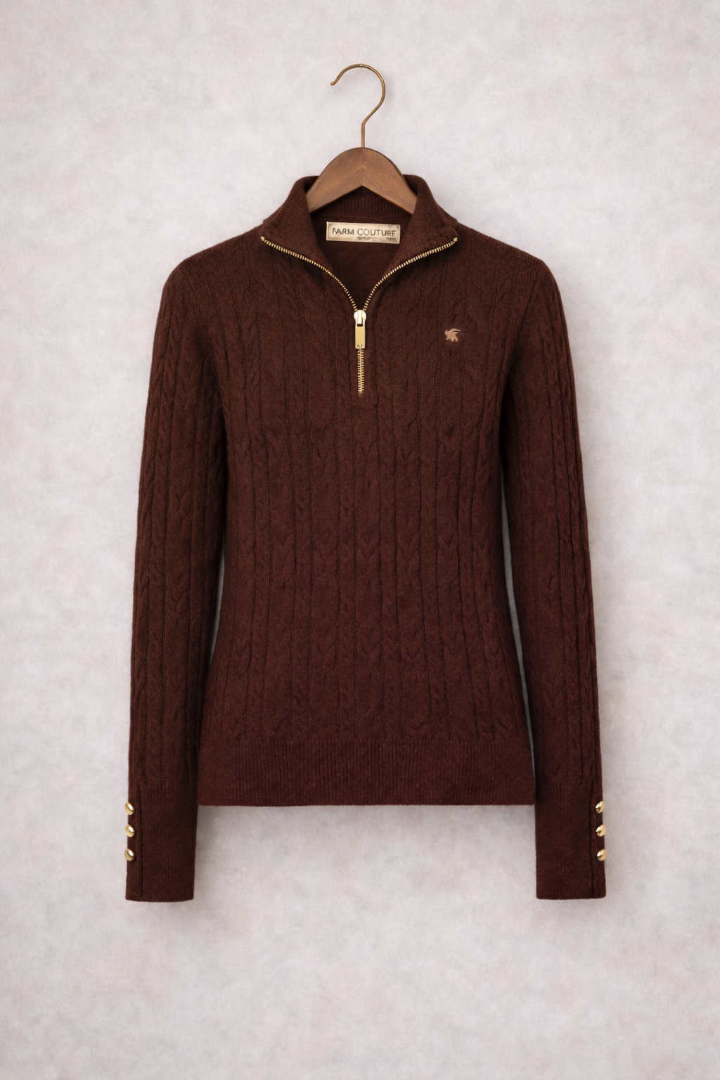 Farm Couture - Highgrove Cable 3/4 Zip Sweater