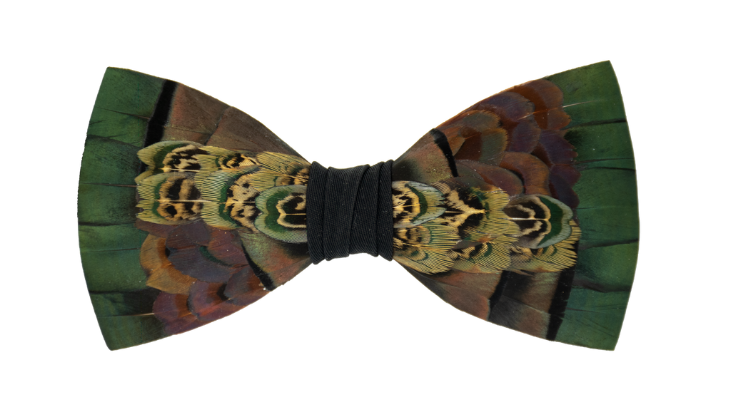 Feather Bow Tie 10 - Turkey & Pheasant