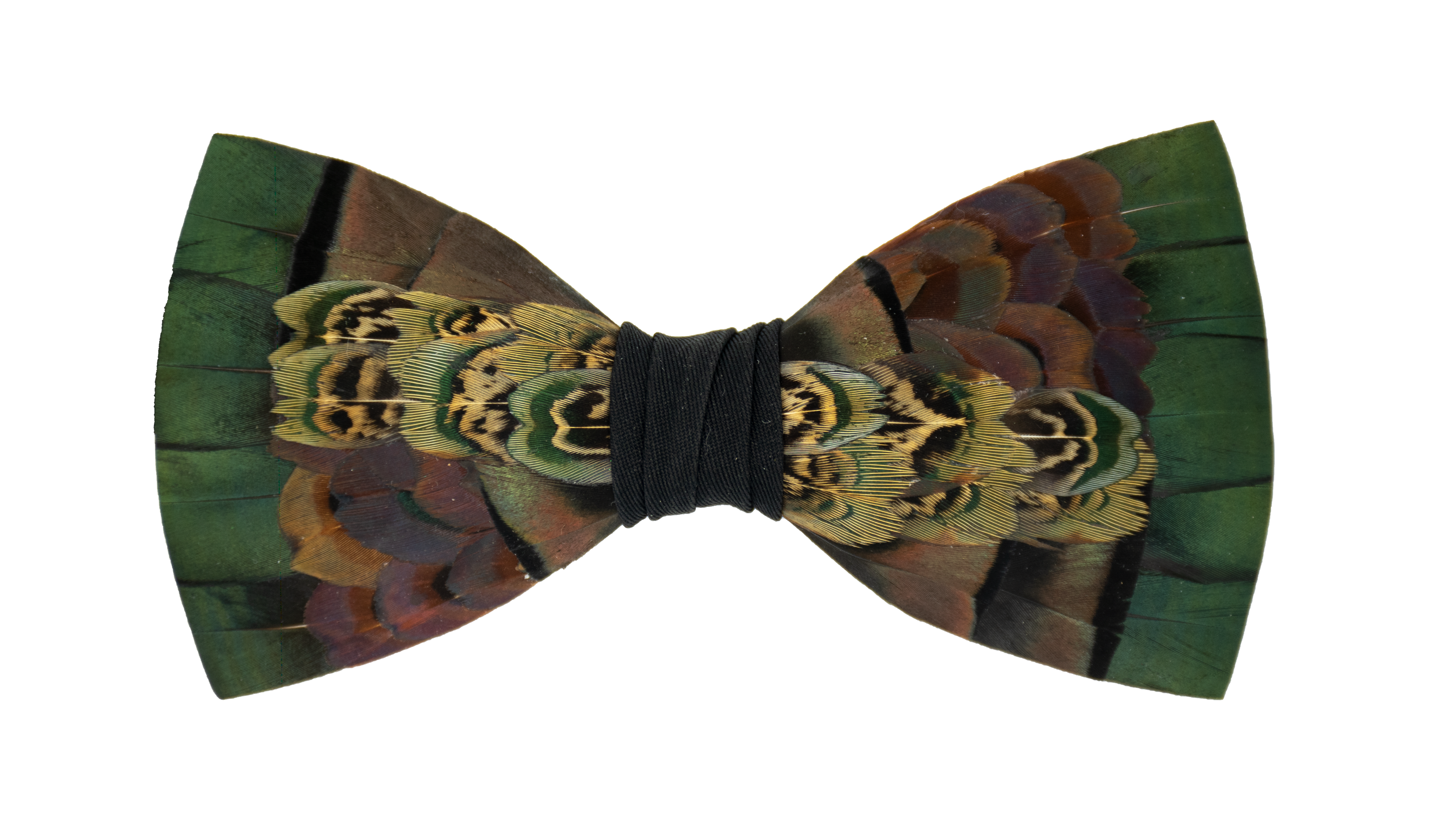 Feather Bow Tie 10 - Turkey & Pheasant