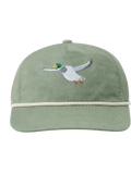 Lischka Brothers - Flying Mallard Duck Rope Cap, Olive Green