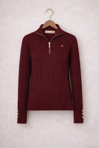 Farm Couture - Highgrove Cable 3/4 Zip Sweater