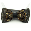 Feather Bow Tie 11 - Guinea & Pheasant