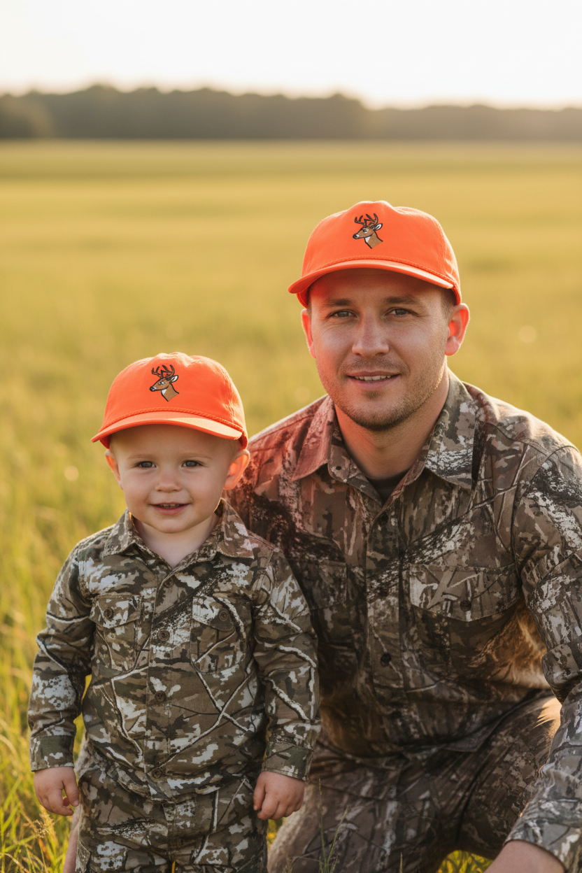 Lischka Brothers - Whitetail Deer Rope Cap, Blaze Orange