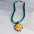 Desert Rider Beaded Necklace: 16 inch