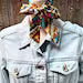 Brown and Yellow Western Skinny Mini Wild Rag Scarf / Cowgirl Necktie