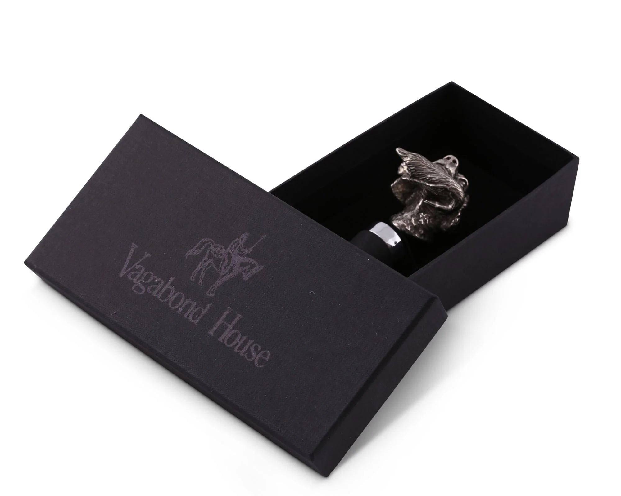 LABRADOR & DUCK PEWTER BOTTLE STOPPER