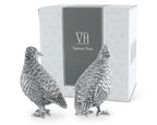 Pewter Standing Quails Salt & Pepper Set
