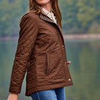 Tom Beckbe Women's Camden Quilted Jacket in Rye Brown